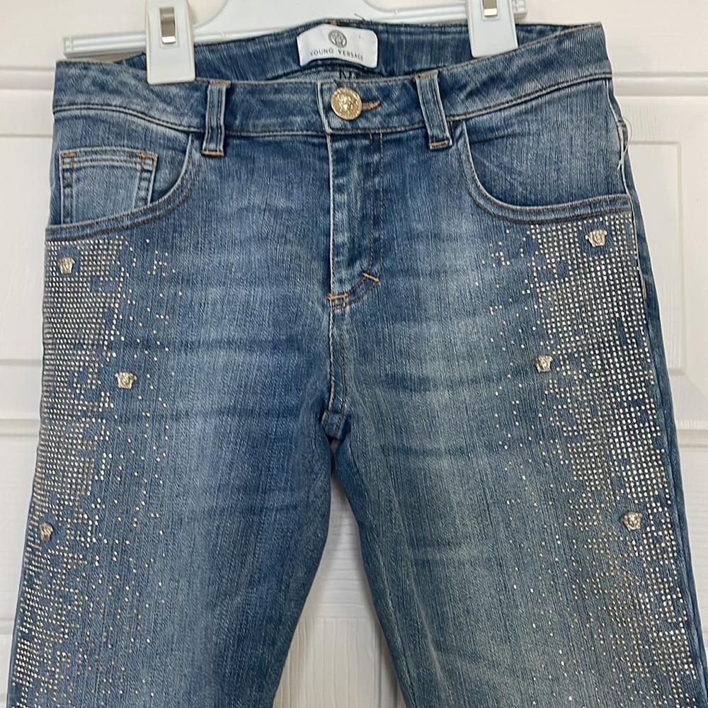 Young Versace girls jeans sz 8
